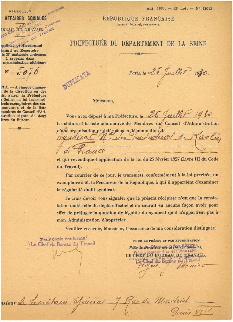 MI-F - Syndicat National des producteurs de Kaolin