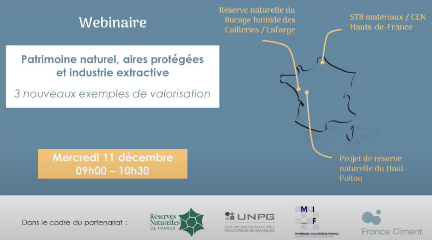 MI-F - « Patrimoine naturel, aires protégées et industries extractives 3 exemples de valorisation » 