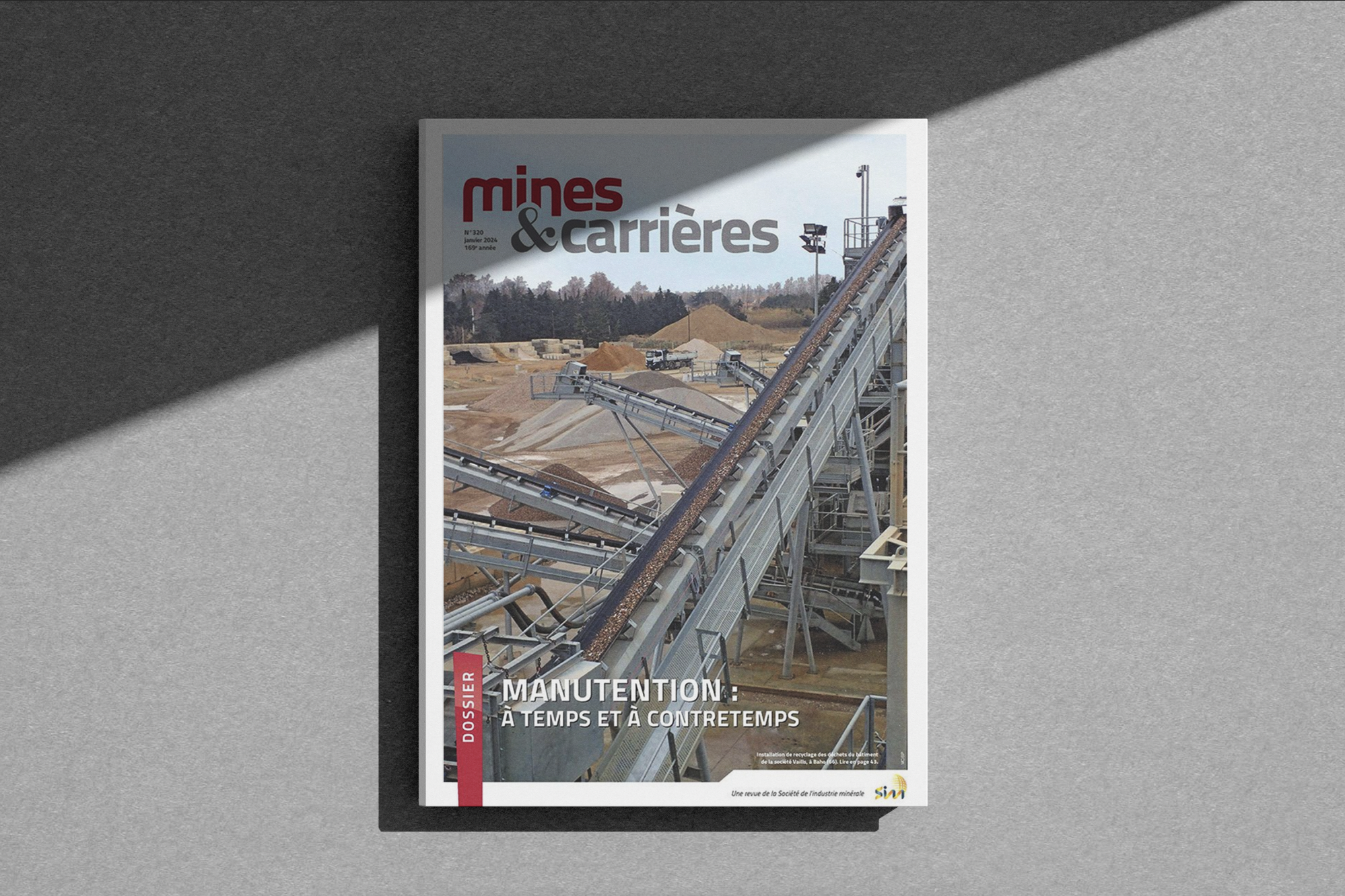 MI-F - Mines & Carrières n°320 : Dossier Manutention : à temps et à contretemps